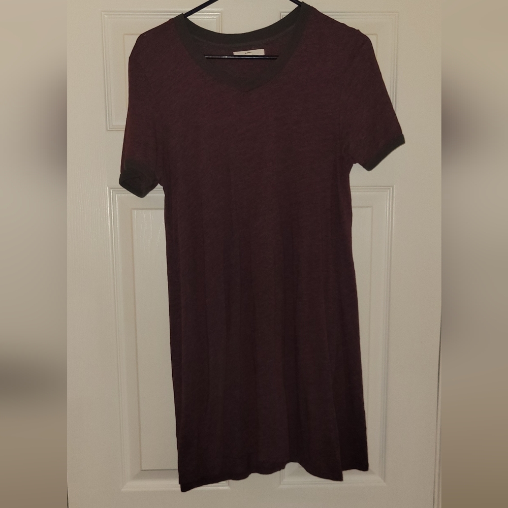 Burgundy T-shirt dress size medium from Van's